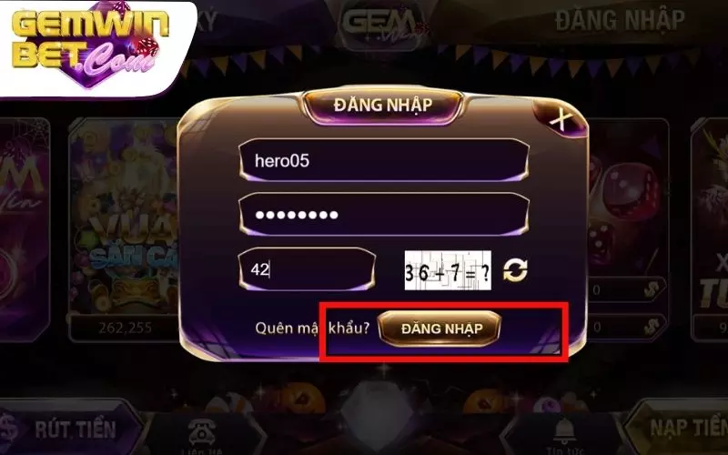 Hoàn tất quy trình login Hoàn tất quy trình login
